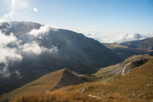 Majestic mountain landscapes of the Caucasian reserve