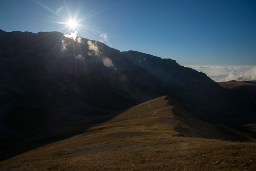 Majestic mountain landscapes of the Caucasian reserve