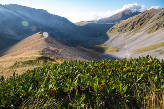 Majestic mountain landscapes of the Caucasian reserve