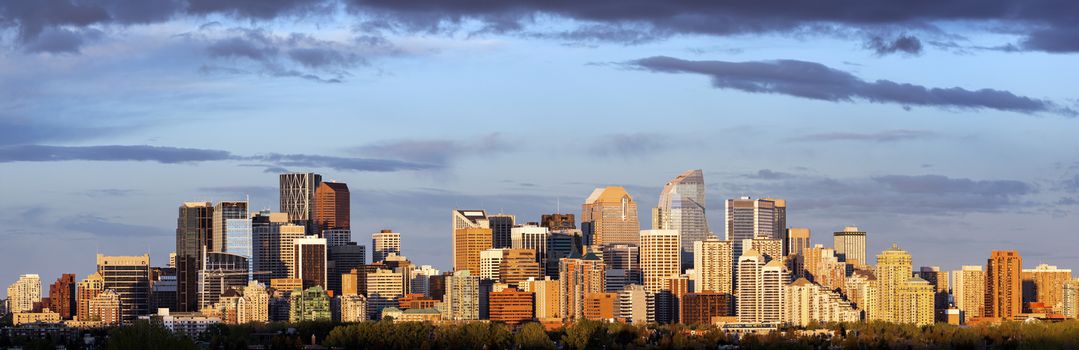 Panoramic view of Calgary. Calgary, Alberta, Canada