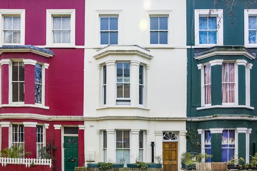 Beautiful facade of a building in London, UK