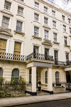 Beautiful facade of a building in London, UK