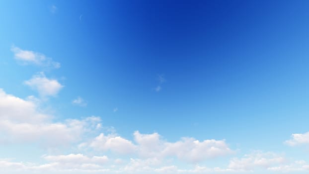 Cloudy blue sky abstract background, blue sky background with tiny clouds, 3d rendering

