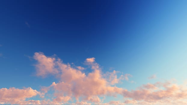 Cloudy blue sky abstract background, blue sky background with tiny clouds, 3d rendering

