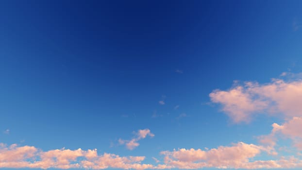 Cloudy blue sky abstract background, blue sky background with tiny clouds, 3d rendering

