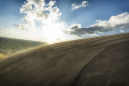 Photograph of sand dunes in Denmark