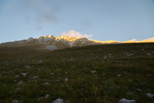 Majestic mountain landscapes of the Caucasian reserve