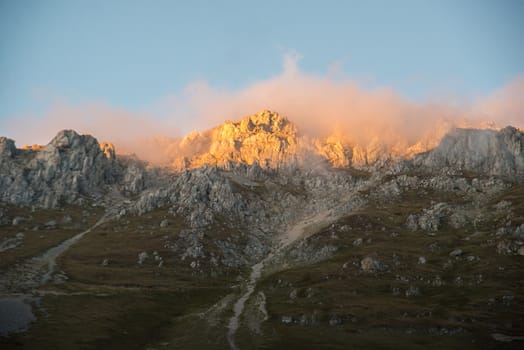 Majestic mountain landscapes of the Caucasian reserve