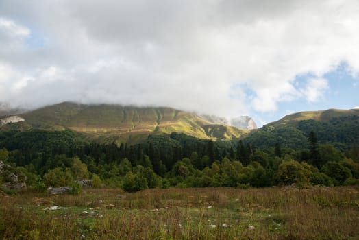 Majestic mountain landscapes of the Caucasian reserve