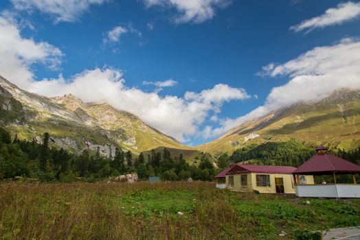 Majestic mountain landscapes of the Caucasian reserve