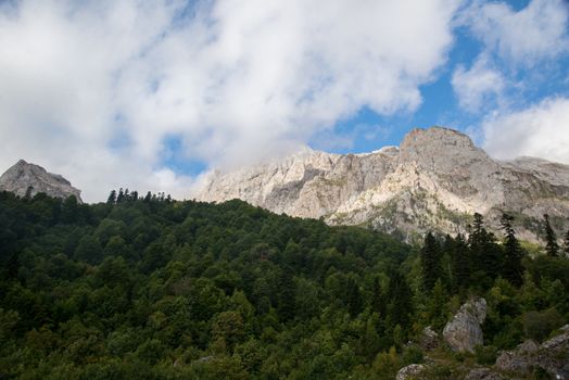 Majestic mountain landscapes of the Caucasian reserve