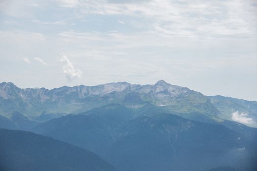 Beautiful mountain scenery of Krasnaya Polyana . Sochi