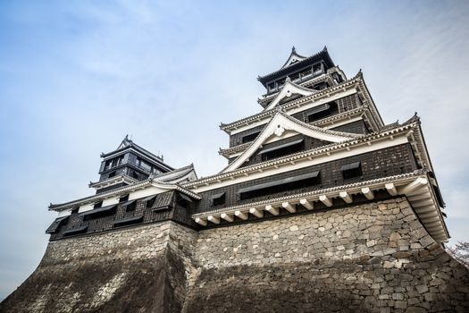 Kumamoto castle is a landmark in japan