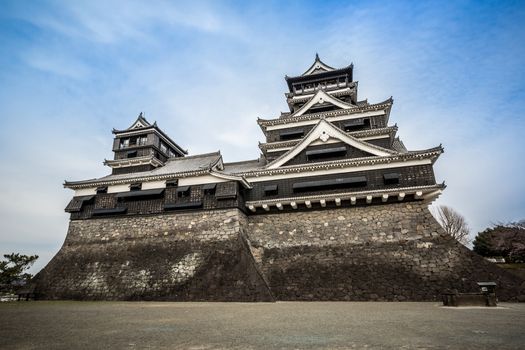 Kumamoto castle is a landmark in japan