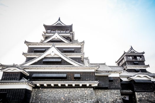 Kumamoto castle is a landmark in japan