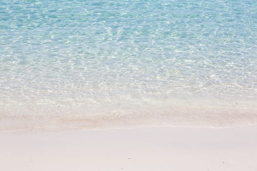 white sand and blue sea on beautiful beach