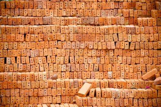 close up brick for construction