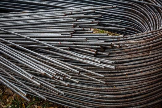 close up of a steel rod