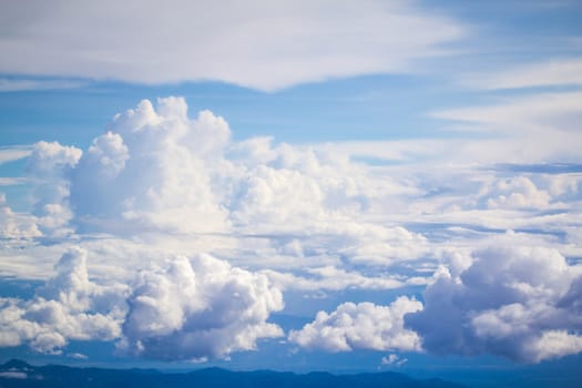 cloud and sky view from a airplane