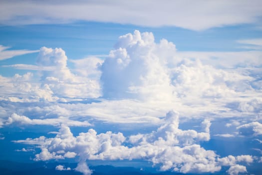 cloud and sky view from a airplane