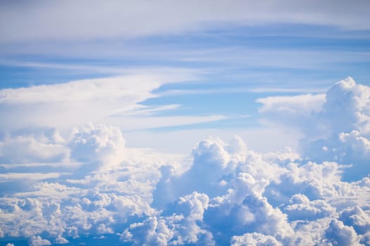 cloud and sky view from a airplane