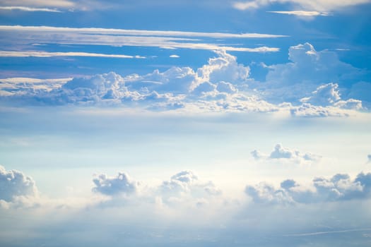 cloud and sky view from a airplane