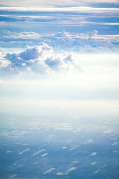 cloud and sky view from a airplane