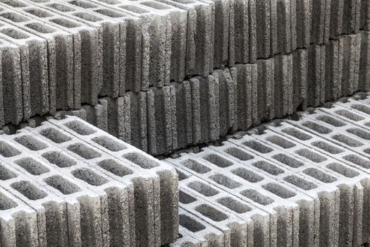 Cement bricks step for Construction