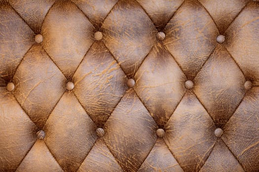close up of brown leather