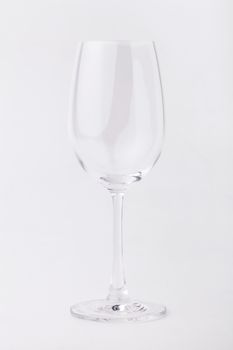 empty wine glass in isolated