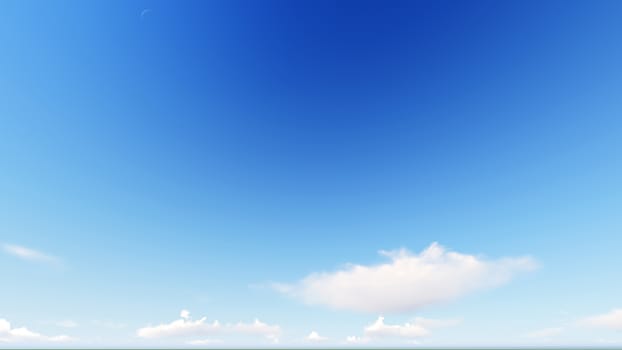 Cloudy blue sky abstract background, blue sky background with tiny clouds, 3d rendering

