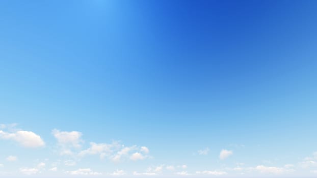 Cloudy blue sky abstract background, blue sky background with tiny clouds, 3d rendering

