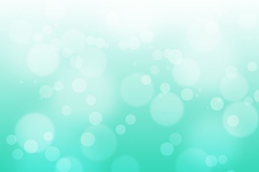 Blue gradient background with bokeh.