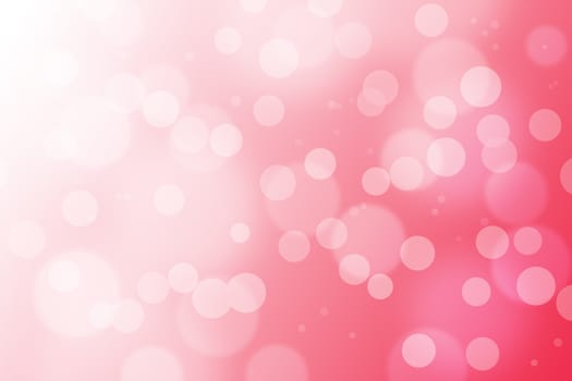 Red gradient background with bokeh.