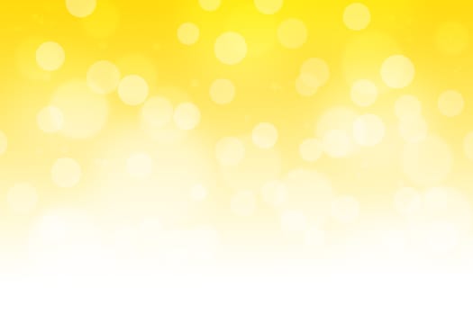 Yellow gradient background with bokeh.