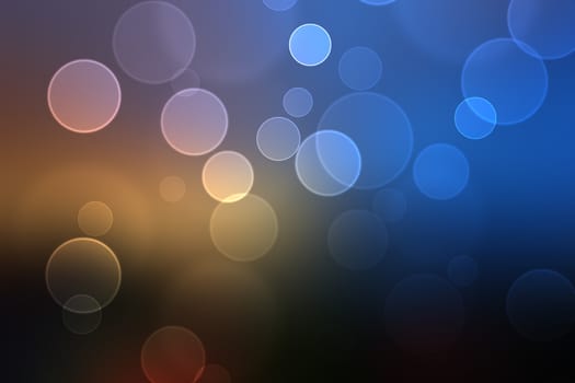 Colorful glowing bokeh abstract background use for wallpaper.