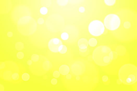 Yellow glowing bokeh abstract background use for wallpaper.