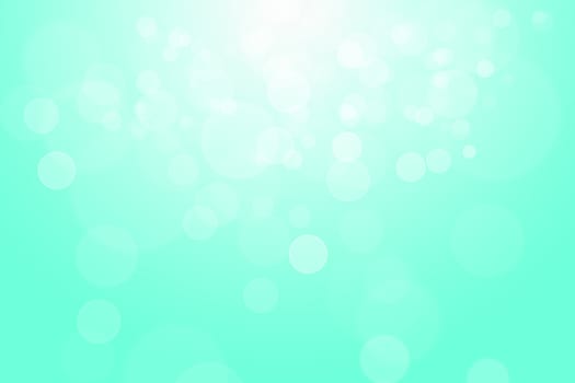 Green glowing bokeh abstract background use for wallpaper.