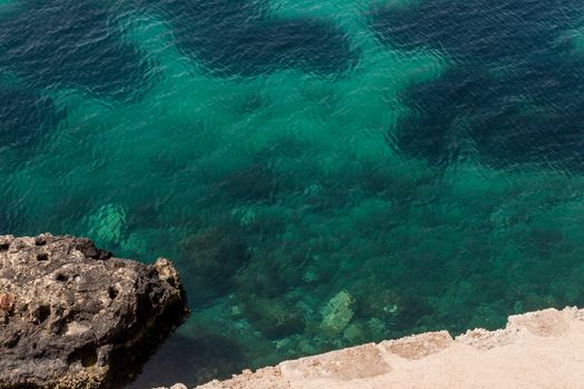 View of the Siracusa's sea from medieval Casstle.