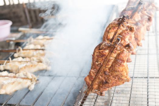 Grilled chicken
 with smoke causes of cancer