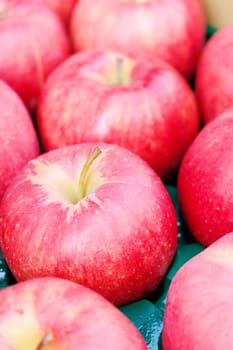 Red apples background