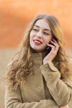 young woman talking on cell phone