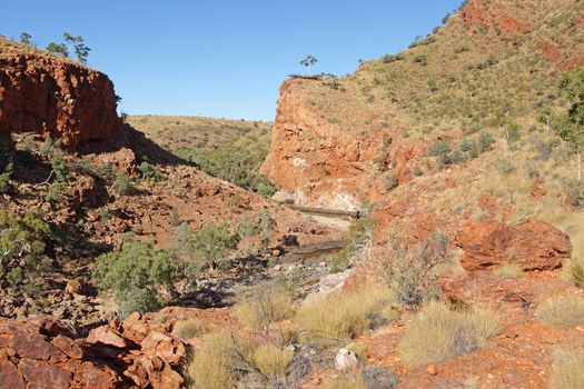 ALICE SPRINGS, AUSTRALIA - Mai 1, 2015: Ormiston Gorge, Landscape of West MacDonnell National Park on May 1, 2015 in Northern Territory, Australia