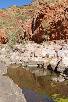 ALICE SPRINGS, AUSTRALIA - Mai 1, 2015: Ormiston Gorge, Landscape of West MacDonnell National Park on May 1, 2015 in Northern Territory, Australia