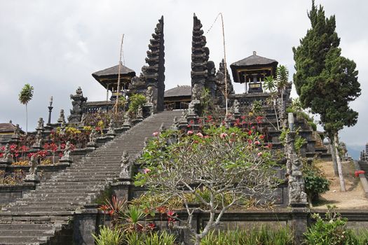 BALI, INDONESIA - OCTOBER 06, 2015: Pura Besakih, one of the sights of Bali on October 06, 2015 in Bali, Indonesia