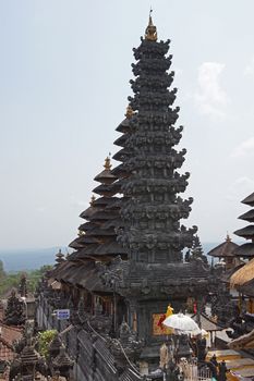 BALI, INDONESIA - OCTOBER 06, 2015: Pura Besakih, one of the sights of Bali on October 06, 2015 in Bali, Indonesia