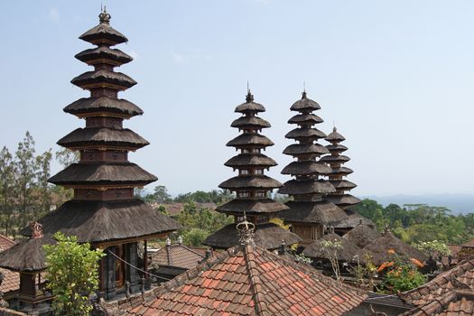 BALI, INDONESIA - OCTOBER 06, 2015: Pura Besakih, one of the sights of Bali on October 06, 2015 in Bali, Indonesia