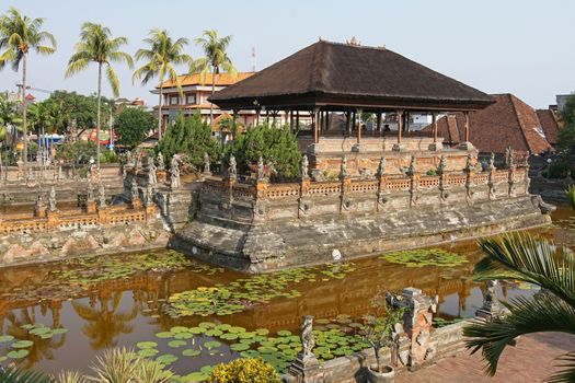 KLUNGKUNG, INDONESIA - OCTOBER 6, 2015: Palace Taman Gili of Klungkung on October 6, 2015 in Bali, Indonesia