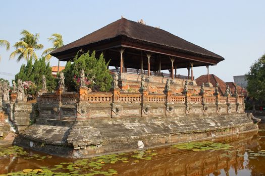 KLUNGKUNG, INDONESIA - OCTOBER 6, 2015: Palace Taman Gili of Klungkung on October 6, 2015 in Bali, Indonesia
