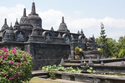 LOVINA, INDONESIA - OCTOBER 5, 2015: Monastery Brahma Vihara close to Lovina on October 5, 2015 in Bali, Indonesia, Asia